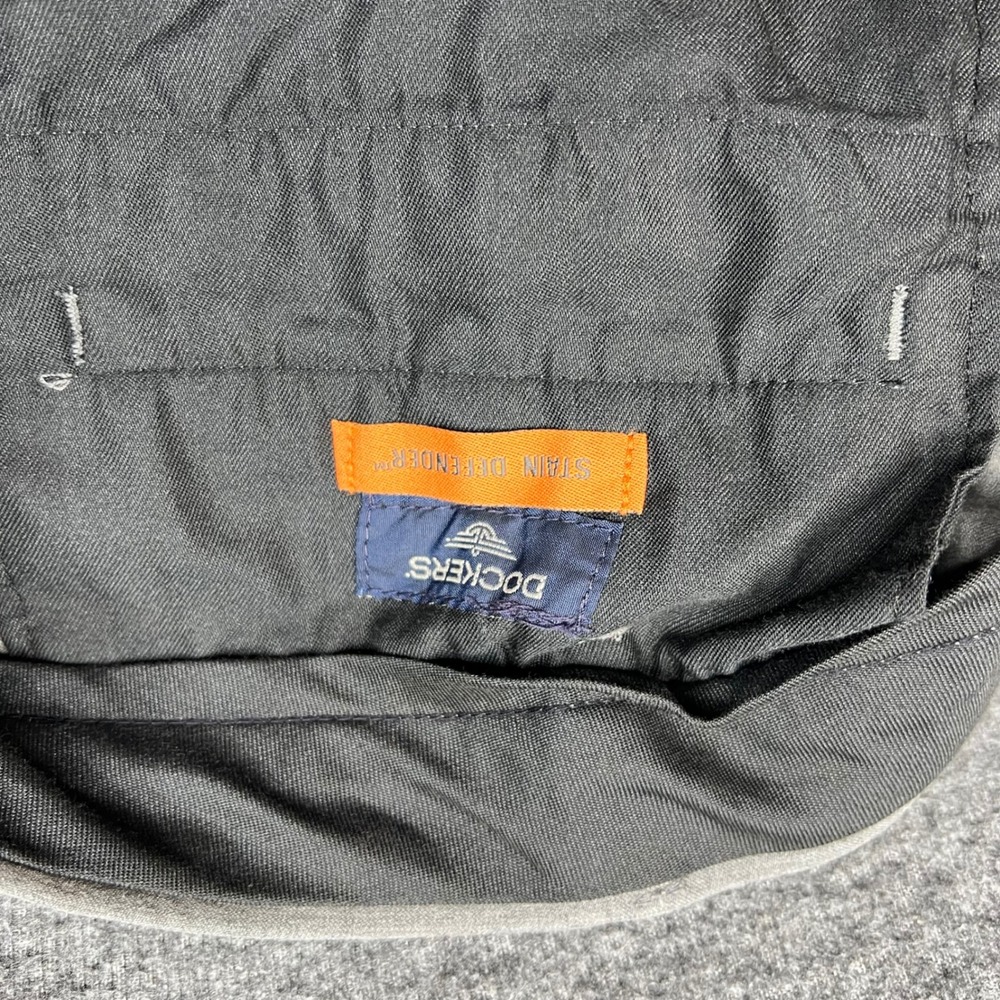 Dockers Dress Pants Mens 36x29 Gray proStyle Relaxed Fit Pleated Cuffed 40509465 - Picture 11 of 16